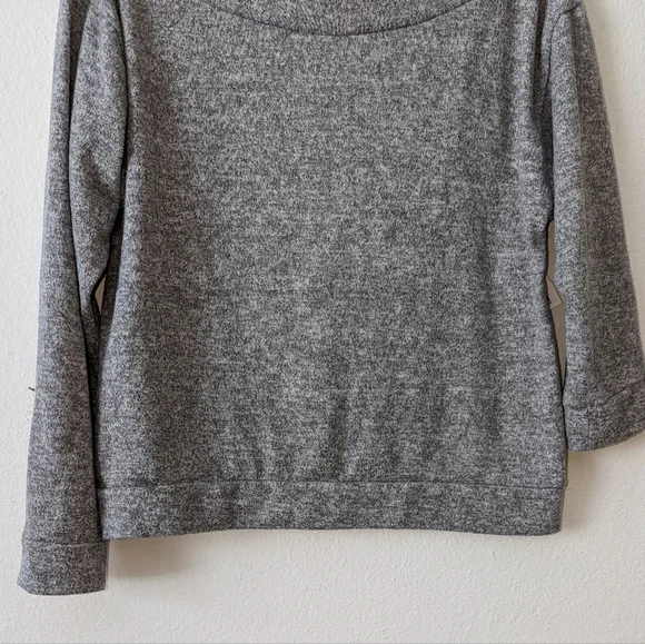 Lulus Cozy Days Asymmetrical Off Shoulder Sweater - Picture 5 of 8